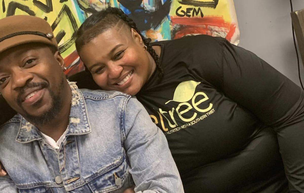 Anthony Hamilton and Chef Velvet Kelty-Jacobs.
