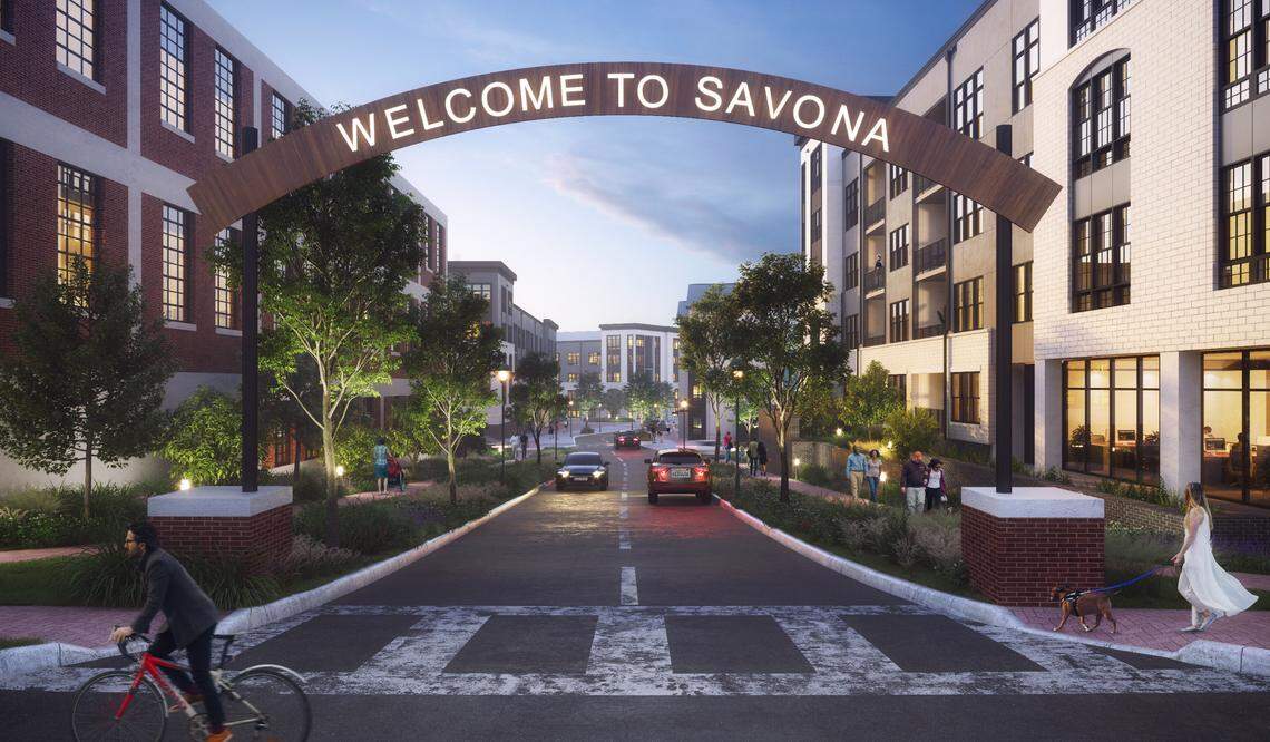 Savona Mill dates back 105 years. A developer is turning the site into a mixed-use destination with office, retail and apartments. Plans call an amphitheater and plaza.