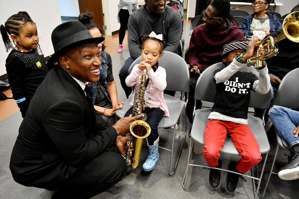 Local jazz musician Harvey Cummings II is a frequent visitor to the Gantt Center for his “Family First: The Standard Jazz Workshop.”