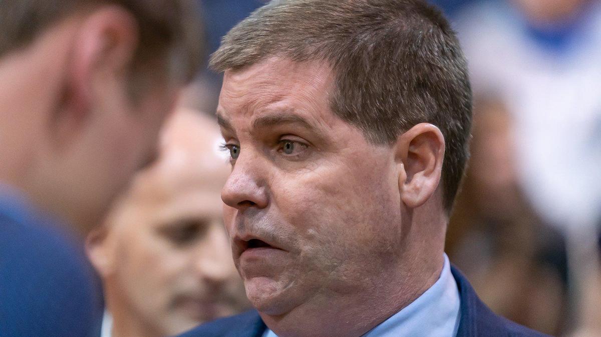 Charlotte Latin head coach Chris Berger.