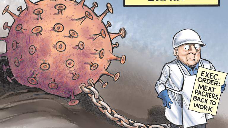 Kevin Siers cartoon: The new food supply chain