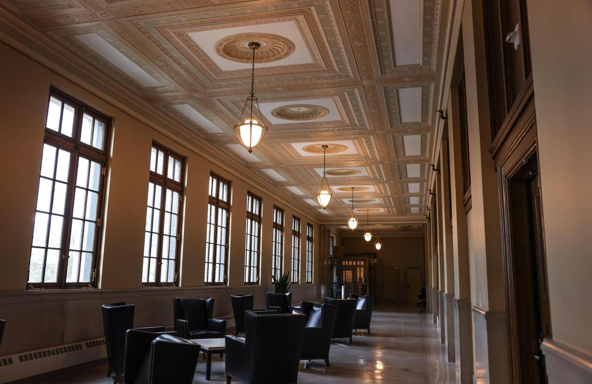 Construction was complete on both the new and old buildings last August, Judge Bob Conrad said. The dedication ceremony took place in May.