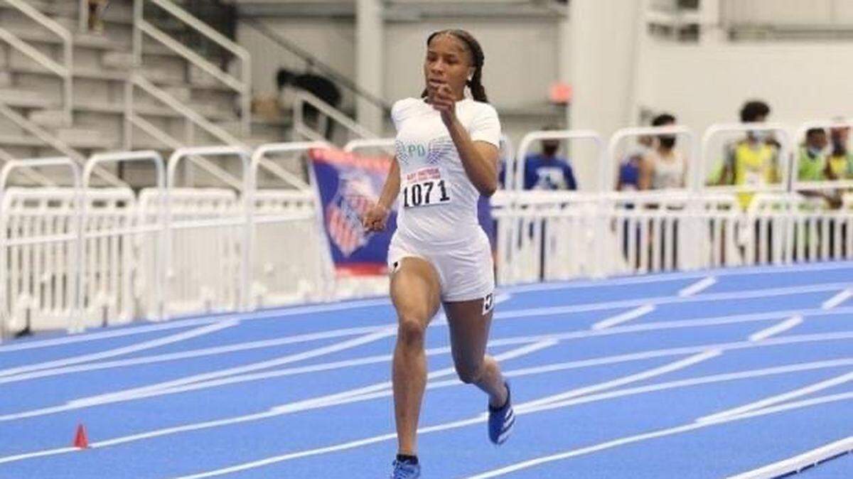 Harding High track star Akala Garrett