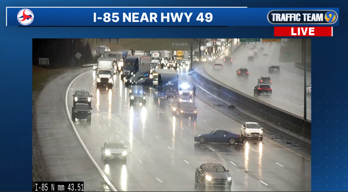 Just after 9 a.m. Wednesday, March 5, 2025, a crash backed up Interstate 85 to Sugar Creek Road in Charlotte, WSOC reported. One person was treated for non-life threatening injuries, MEDIC said.