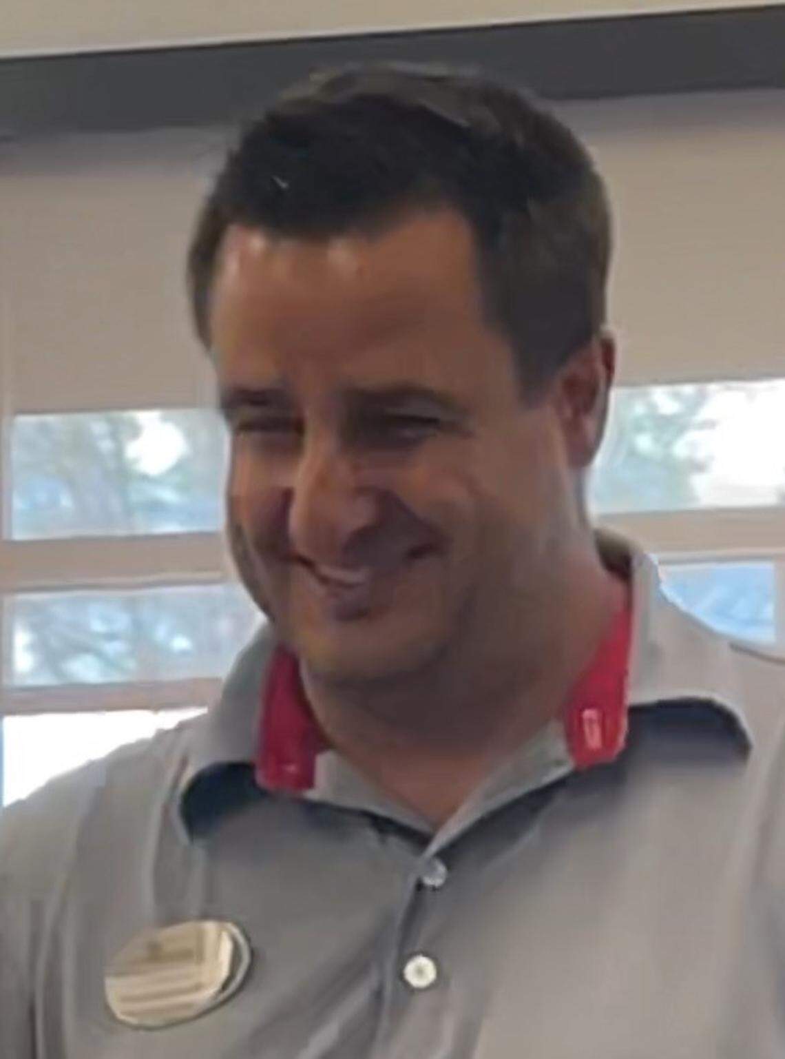 Photo of Christopher Tsoulos in his Chick-fil-A uniform.