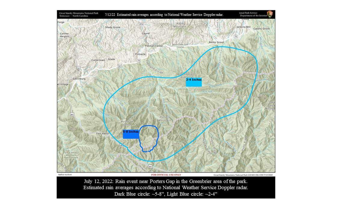 This is the area where closures are in place.