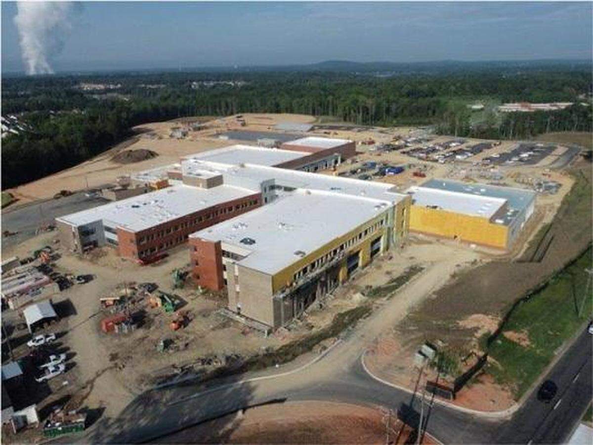 Palisades High, a new Charlotte-Mecklenburg Schools’ building under construction, was officially named Tuesday. The district says the new high school will be ready to open in August 2022. 