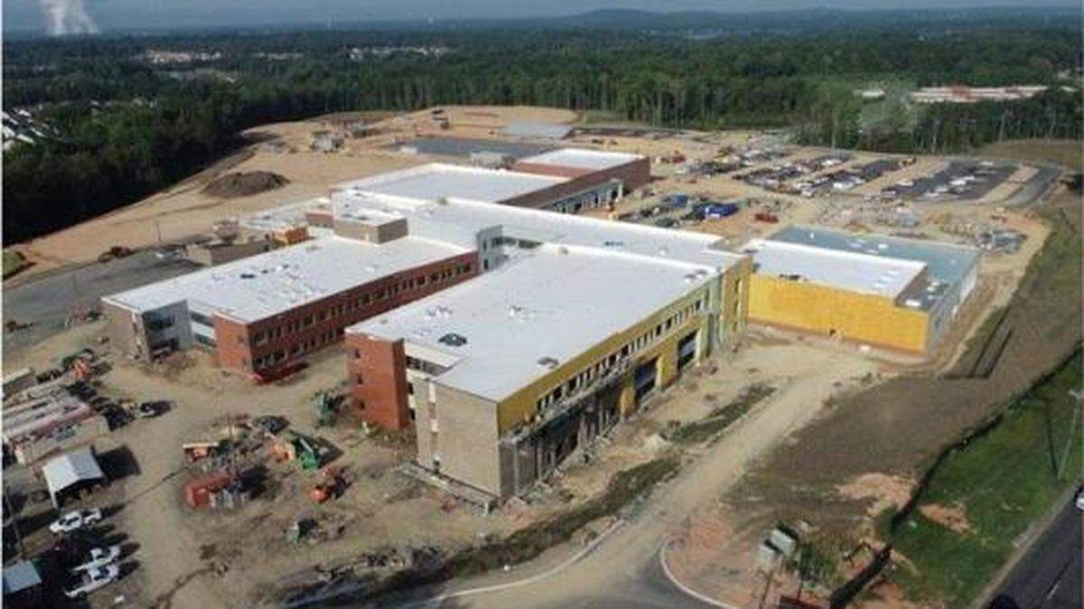 Palisades High, a new Charlotte-Mecklenburg Schools’ building under construction, was officially named Tuesday. The district says the new high school will be ready to open in August 2022. 