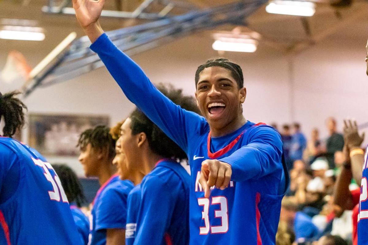 Drew Walker celebrates while his team has a four point lead