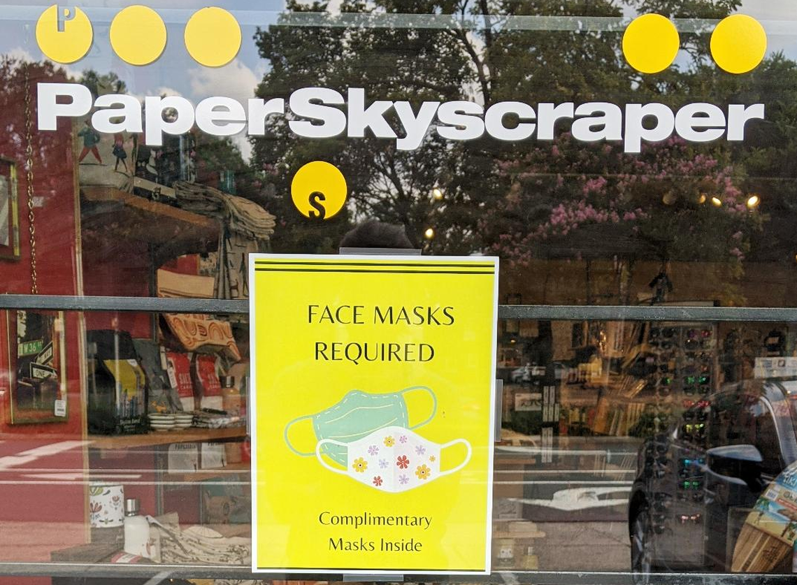 Paper Skyscraper will spot you a mask if you leave yours at home on accident.