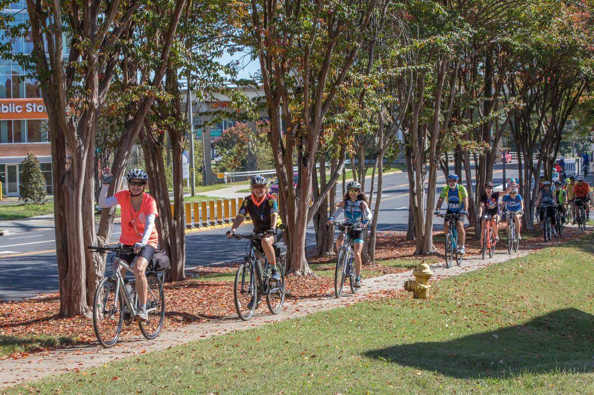 U.S. sales of some bike types rose 121% in March, a data analysis firm says. Charlotte is seeing similar trends.