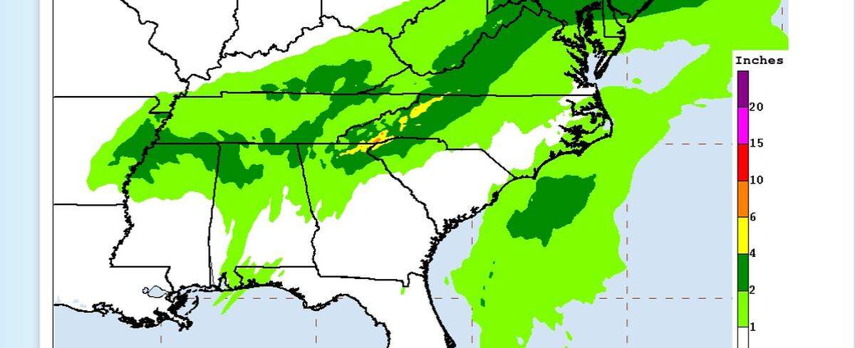 Flash flooding could occur in parts of the North Carolina mountains from the remnants of Hurricane Delta, National Weather Service meteorologists warned.