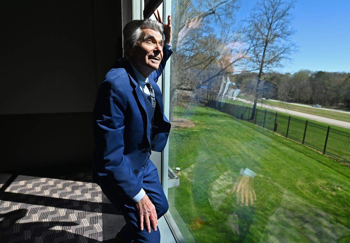 Charlotte’s longest-serving TV weatherman Larry Sprinkle is celebrating 40 years of predicting the weather at WCNC.