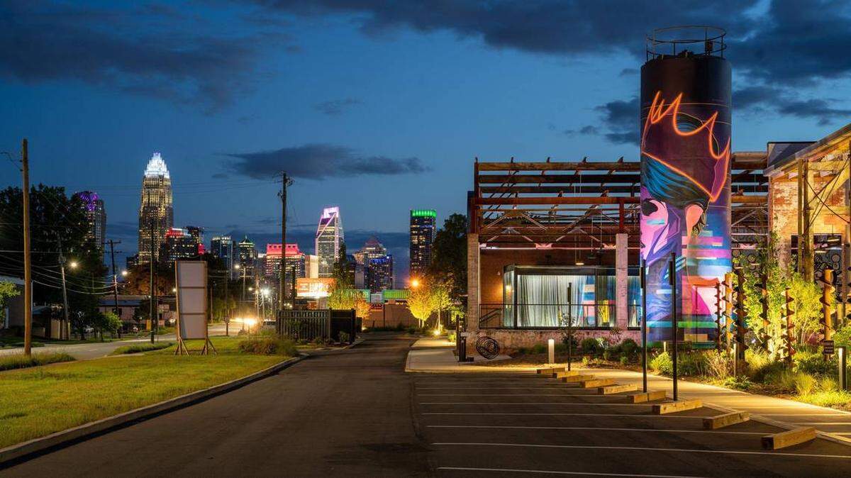 Camp North End has food stalls, a brewery and a restaurant with a chef that has been nominated twice for a James Beard Award.