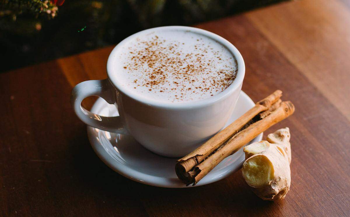 The Can’t Catch Me Warmer at The Suffolk Punch is made with ginger tea, molasses and steamed cinnamon milk.