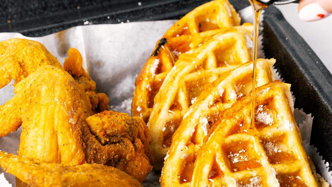 Lulu’s chicken and waffles.