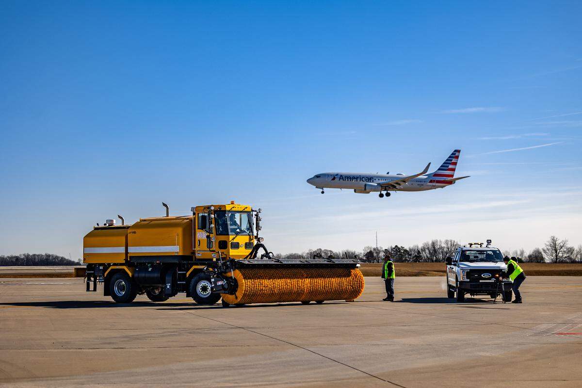 Charlotte Douglas International Airport is ready to deploy more than 40 vehicles equipped for deicing and snow removal for Winter Storm Fern.