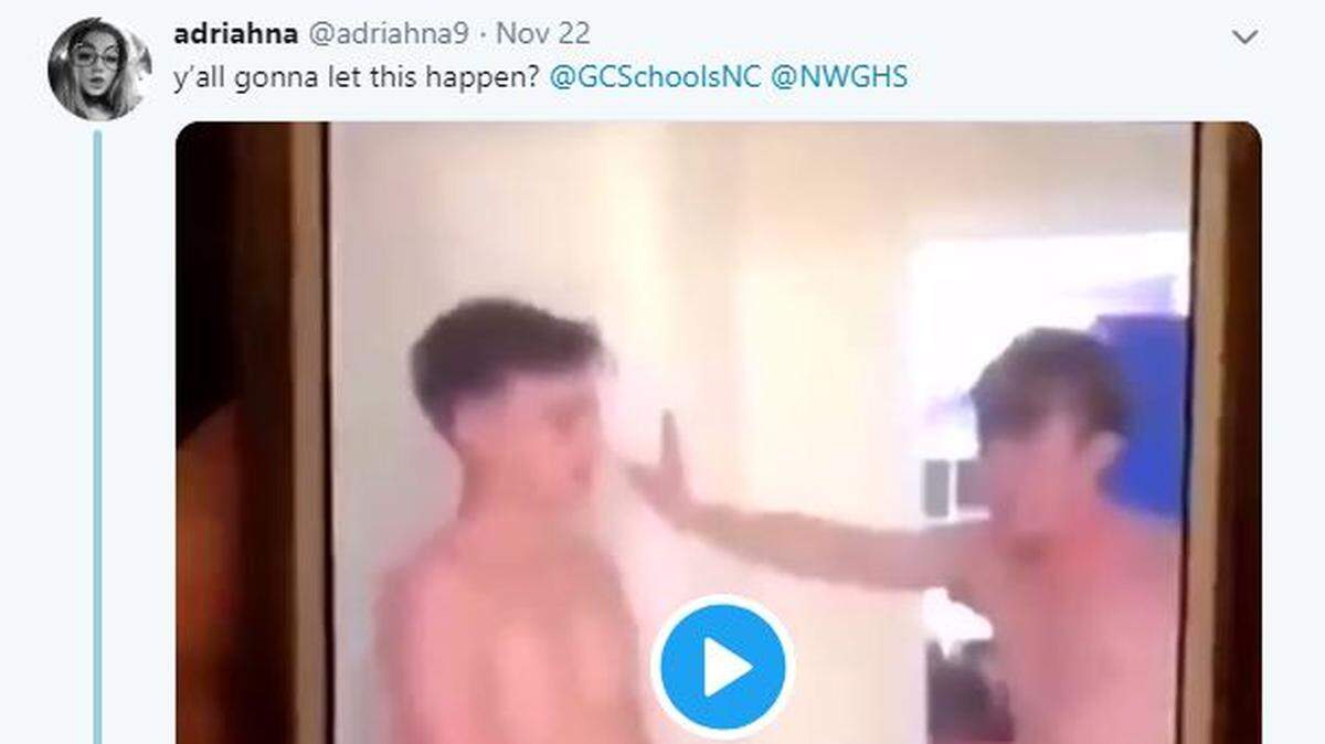 Two students from Northwest Guilford High School have been disciplined after a video of a racist rant was posted online.