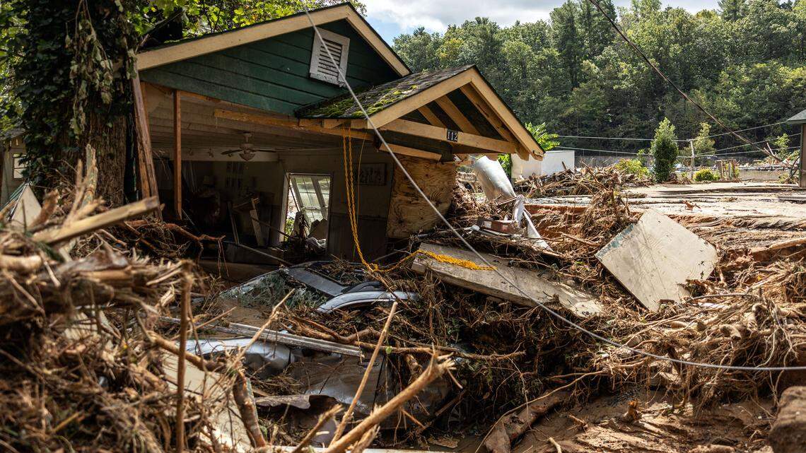 This house in Chimney Rock, N.C. was among those destroyed when Hurricane Helene brought catastrophic flooding and landslides to Western North Carolina in late September.