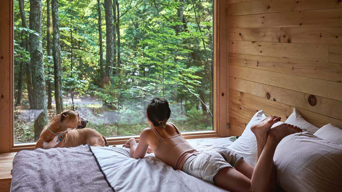 There is no WiFi in Getaway cabins, a feature meant to help you unplug from daily stresses.