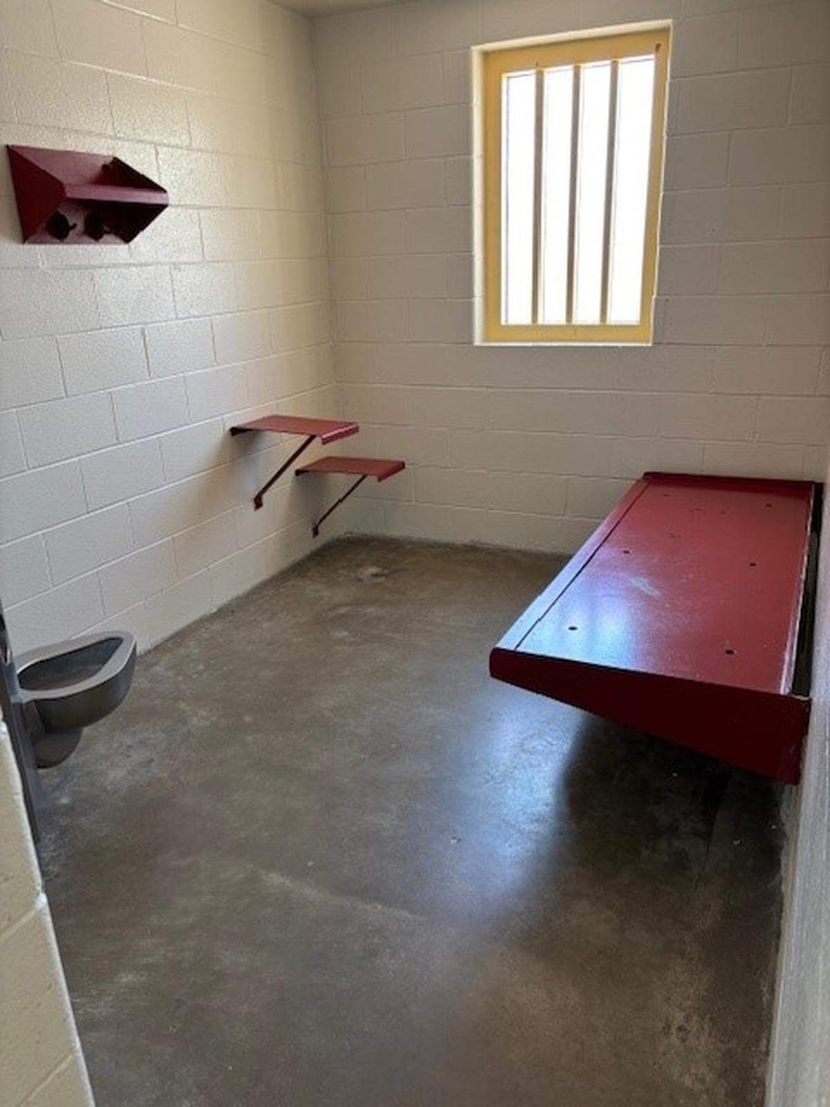 A solitary confinement cell at Pamlico Correctional Institution in eastern North Carolina.