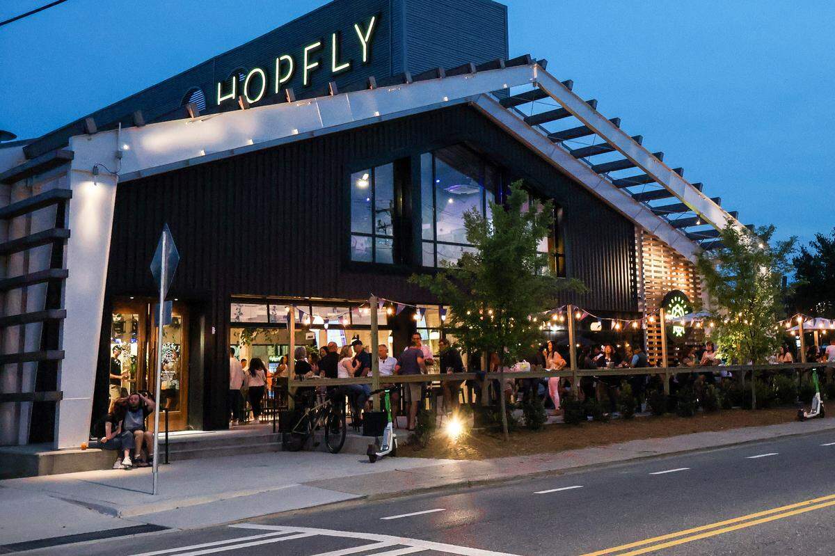 Hopfly Brewing Co. is located at 1327 S. Mint St.