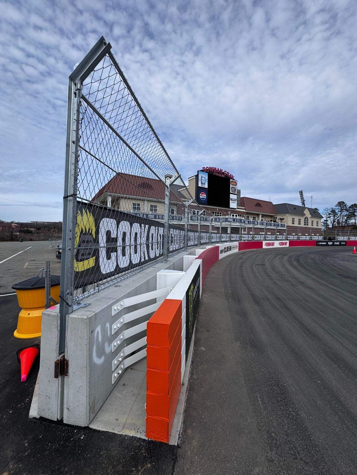 SAFER Barrier and a new Musco LED light system have been installed at Bowman Gray Stadium, which will host NASCAR’s Clash on Sunday night.