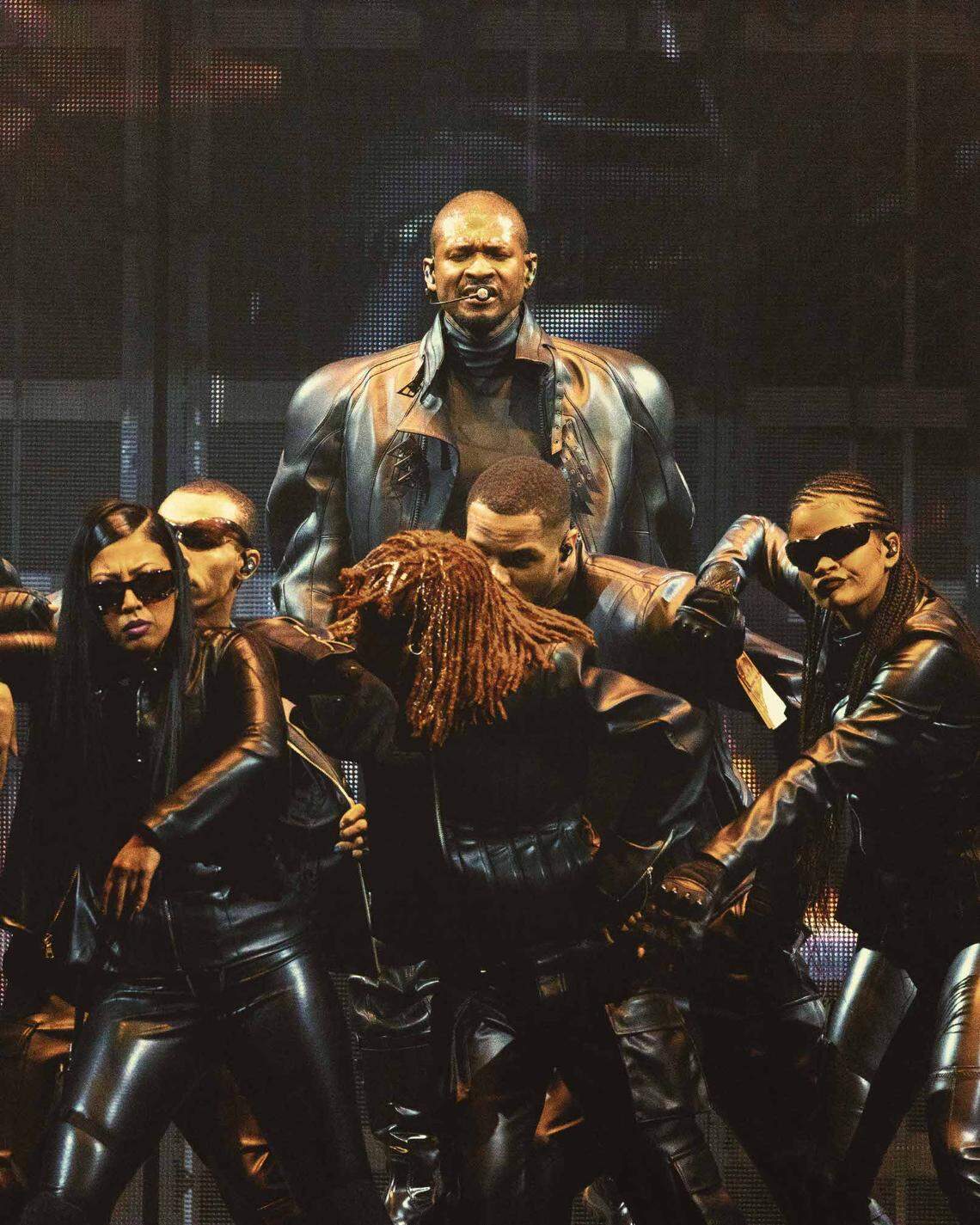 Usher performs at Spectrum Center in Charlotte on Tuesday night.