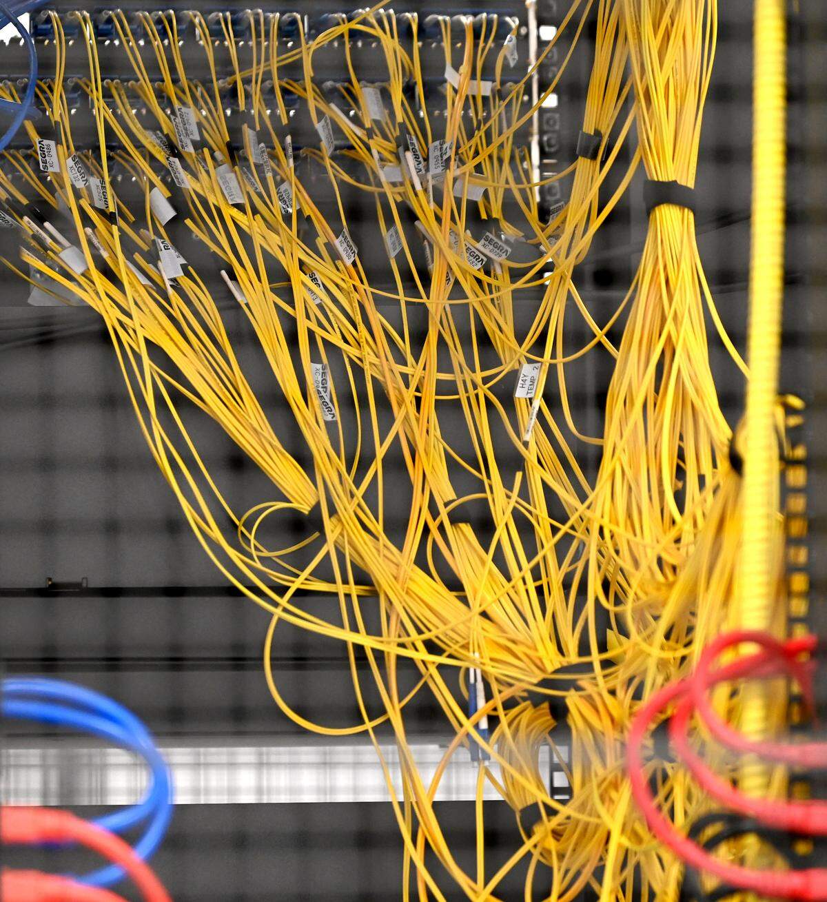 Segra fiber connecting to the company’s customers at the CLT 2 data center in Charlotte.