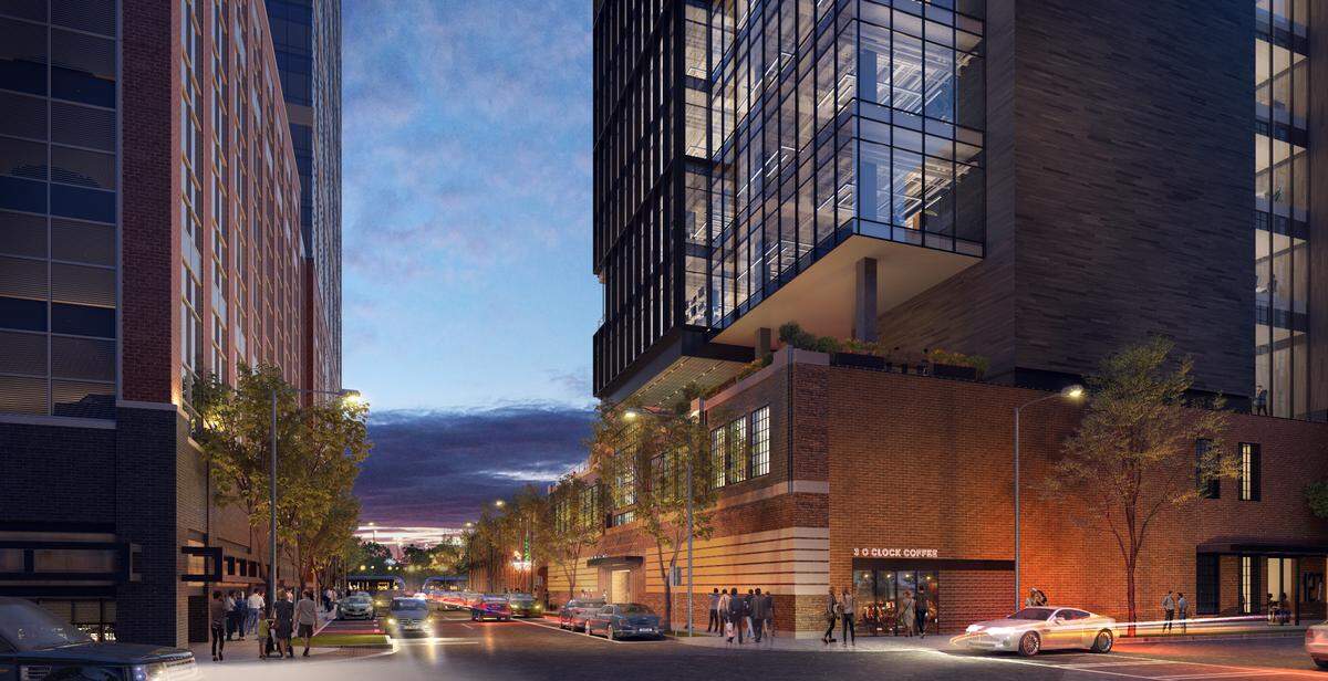 Still in its early stages, a proposed project in South End would bring an office tower to the historic Nebel Knitting Mill Annex building on West Worthington Avenue.