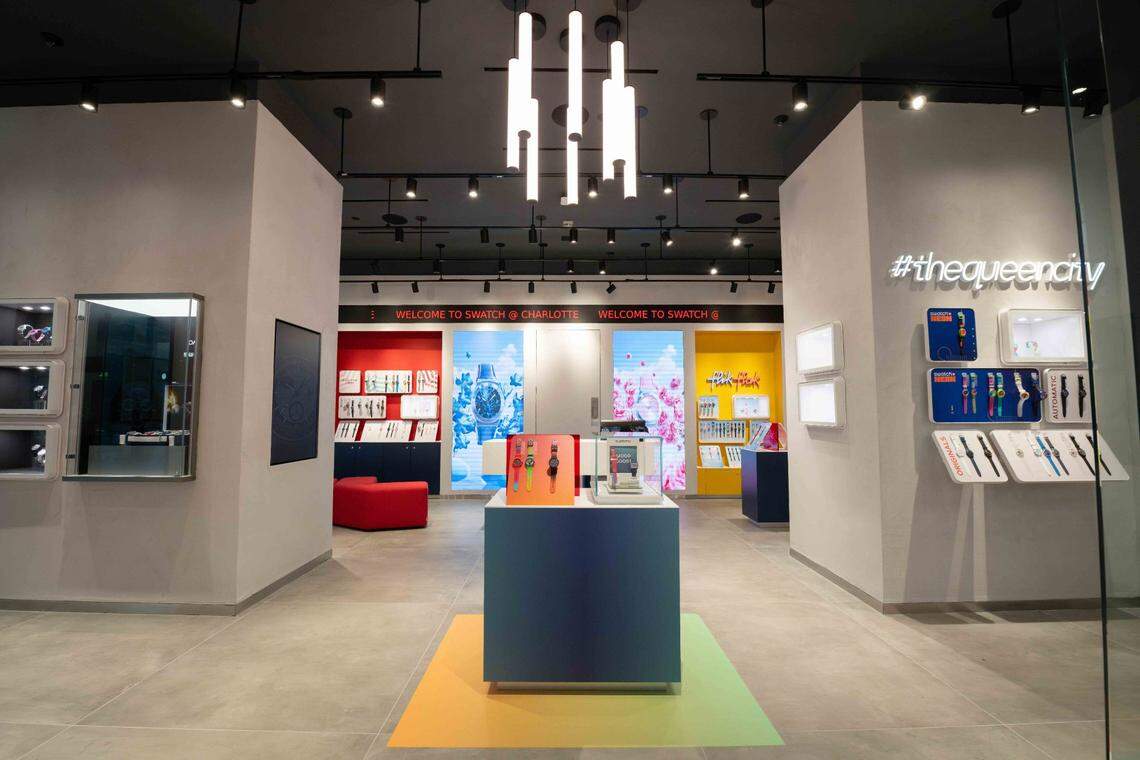 The iconic watchmaker Swatch recently opened in a 830-square-foot space at SouthPark mall in Charlotte.