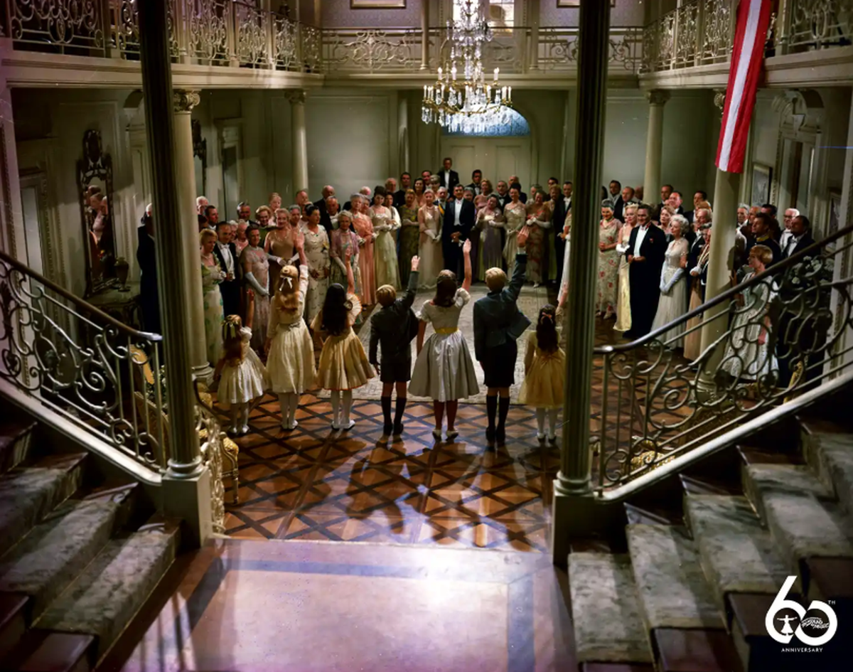 Another angle of the “So Long, Farewell” number from “The Sound of Music,” where the Von Trapp children go to bed and Liesl does not get to taste her first champagne.