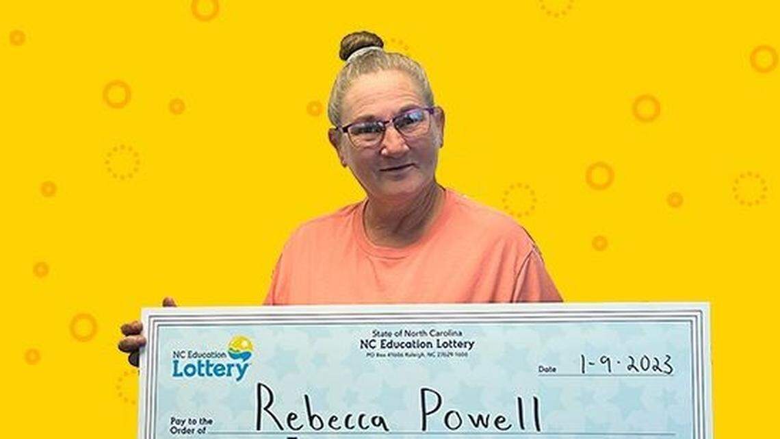 Rebecca Powell plans to use her prize money toward a new car and new house.