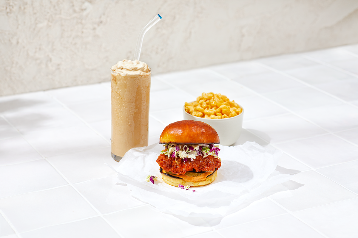 The Firebird, a chili-glazed chicken sandwich with coleslaw, pickles and chipotle mayonnaise is one of four chicken sandwiches on Summerbird’s menu in South End.