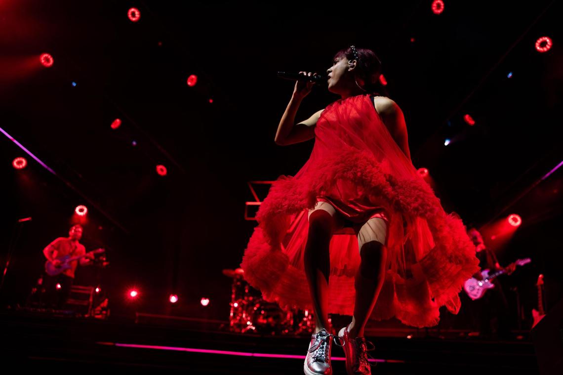 Rainbow Kitten Surprise performs at the Spectrum Center in Charlotte, N.C. on Friday, October 25, 2024.