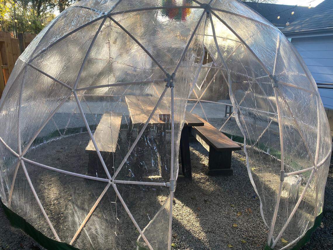 Reservations are required for one of the three nightly seatings The Goodyear House hosts in its igloos.