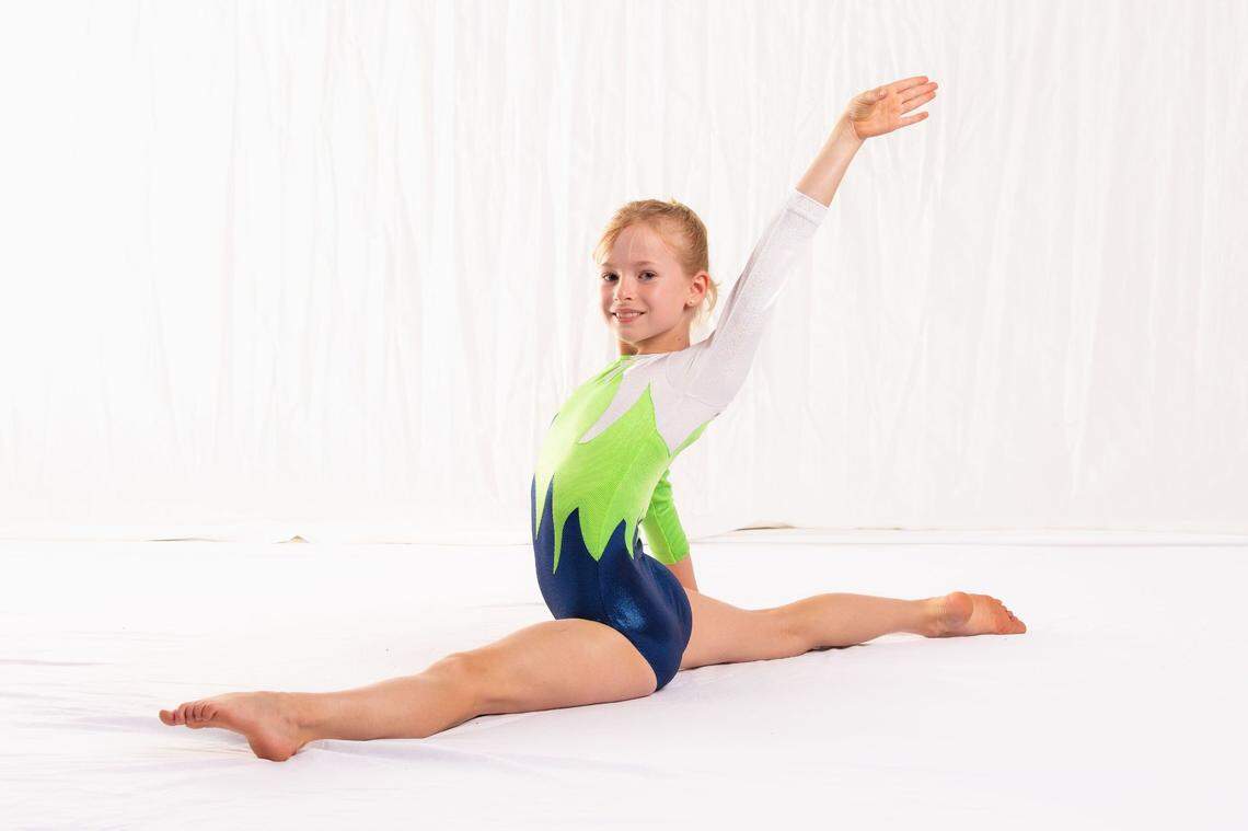 Evy Leibfarth during her gymnastics days.