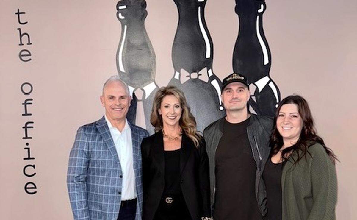 The Office Craft Bar & Kitchen owners Randy Hood, Alisa Hood, James Rivenbark and Kayla Rivenbark.