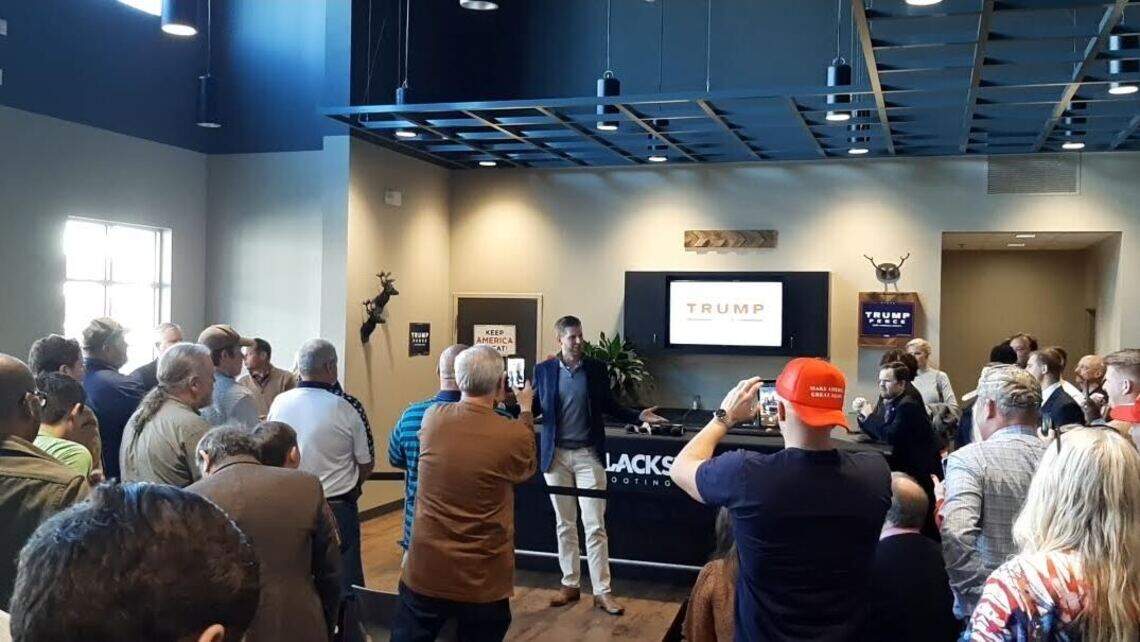 Eric Trump stopped in Charlotte to rev up crowd for RNC, 2020 election – and shoot guns