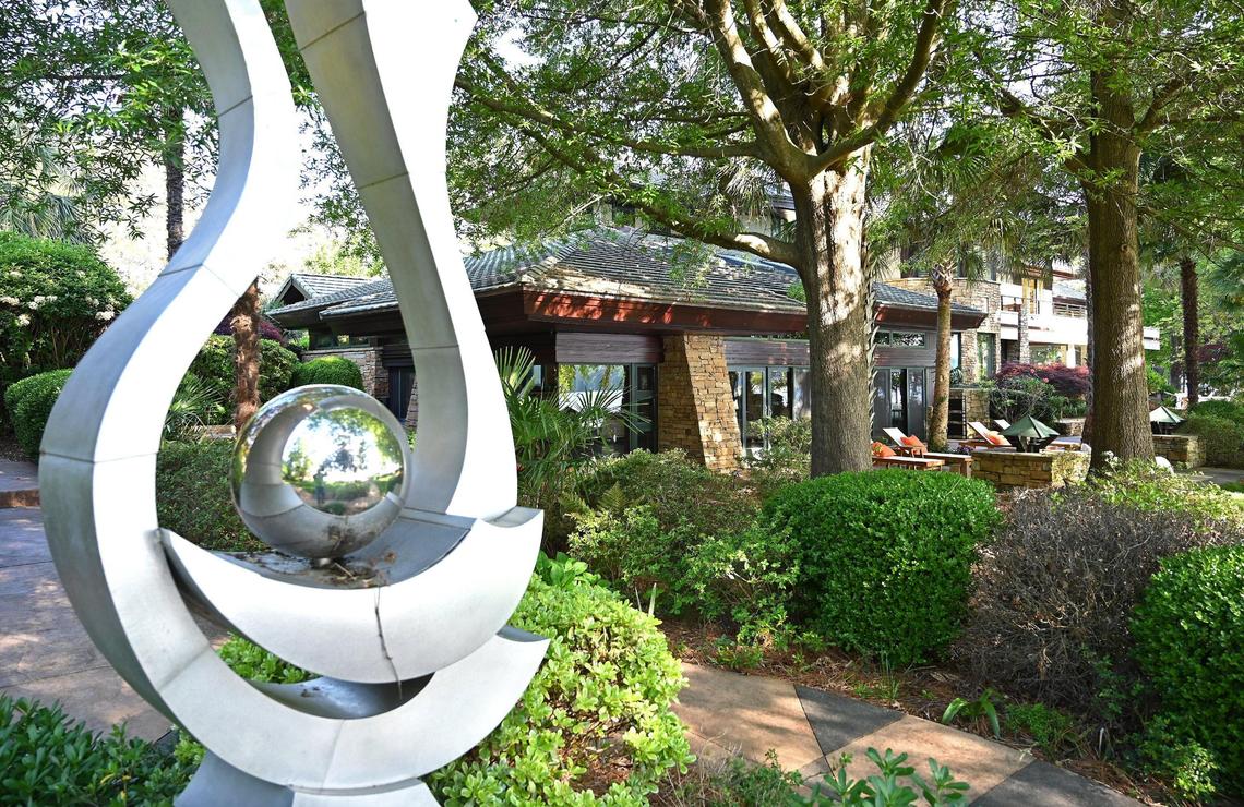 A sculptures is seen at the Merancas Island on Lake Norman in Huntersville. The Charlotte area’s priciest mansion hit the market this week, one perched on its own Lake Norman Island.