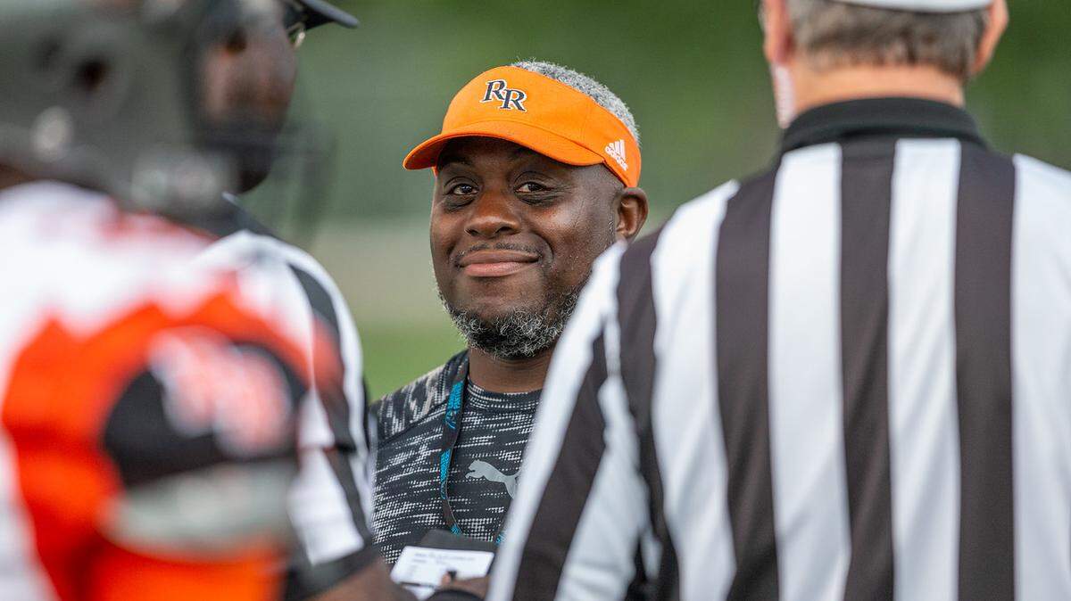 Rocky River High coach Orlando Gray was happy after his team’s win over Independence Monday, Oct. 29, but heartbroken after an NCHSAA ruling cost his team its season.