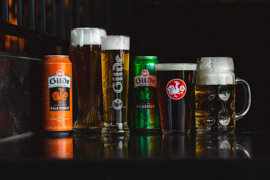 Gilde’s six core beers include its Pilsener, Red Rooster, Radler, Urbock, Hefeweizen and Black Beer.