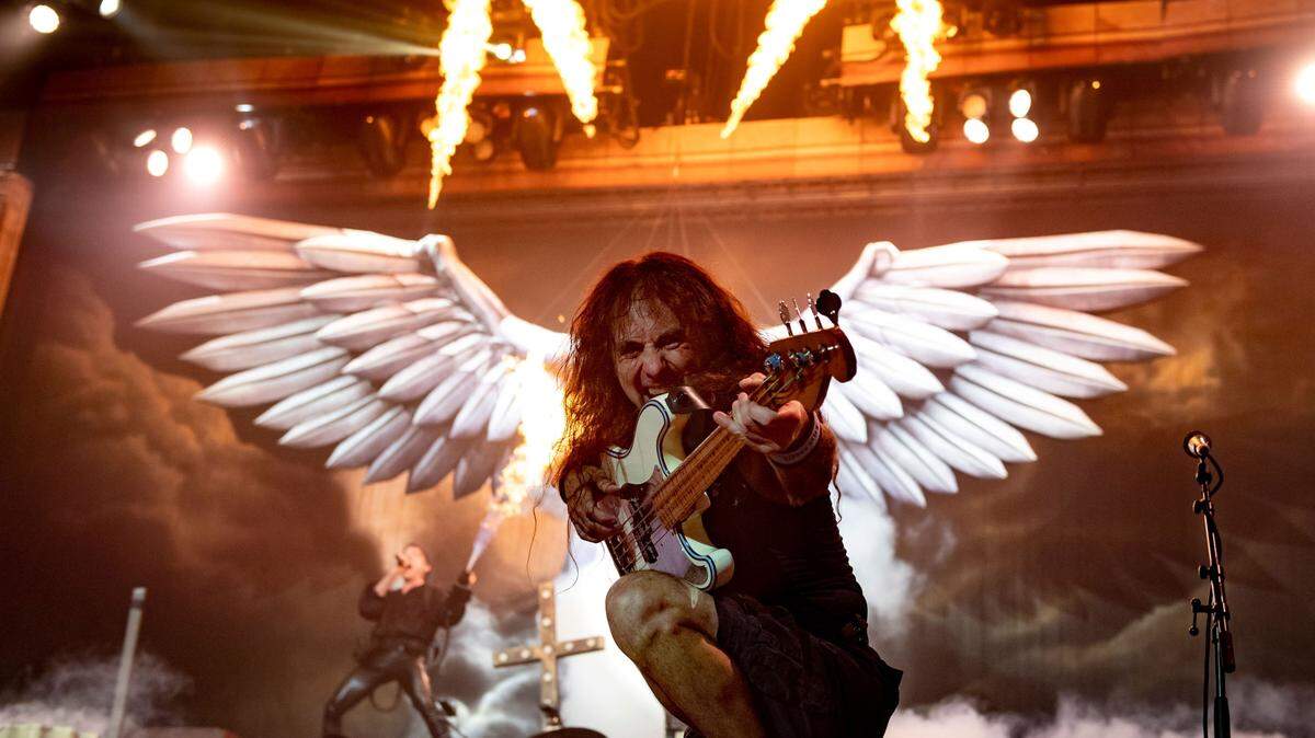 Iron Maiden bassist and songwriter Steve Harris.
