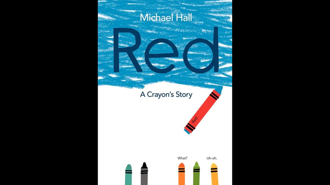 “Red: A Crayon’s Story” is a children’s book about a blue crayon mistakenly labeled as red.