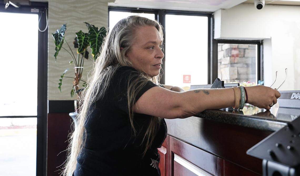 Kari Kelly and her two teenage daughters have been sharing a room at Quality Inn in Black Mountain with the cost covered by FEMA and the nonprofit Resilience Force after they were deemed no longer eligible for federal vouchers.
