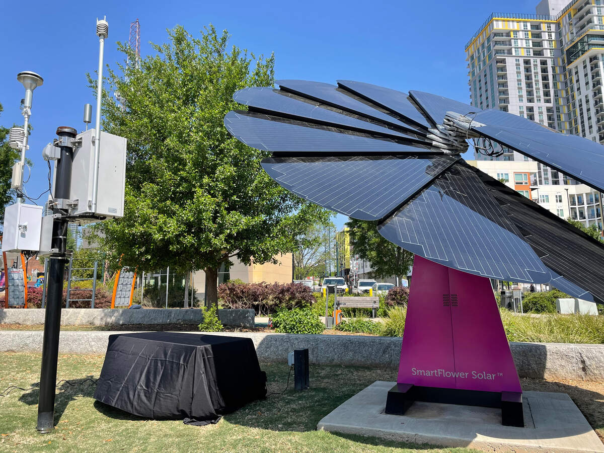 Mecklenburg County held a ribbon-cutting for its Air Quality Learning Station at First Ward Park on Friday, April 22