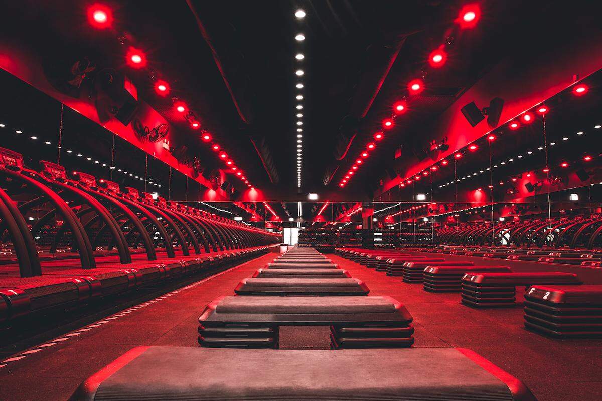 Barry’s Bootcamp, which opened in November 2019, features an iconic “Red Room” with a mix of intense cardio and strength training.