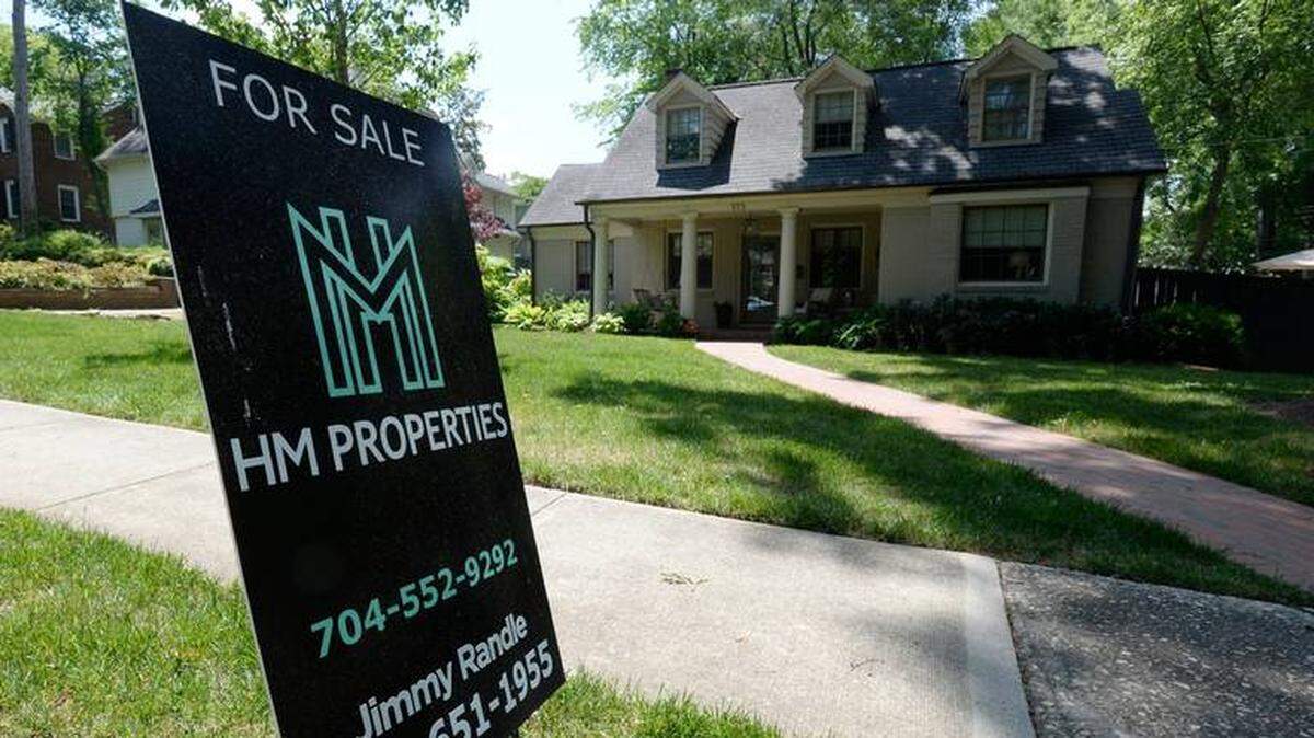A home for sale along Hillside Avenue in Charlotte, where prices keep rising fast. Photo by David T. Foster III.