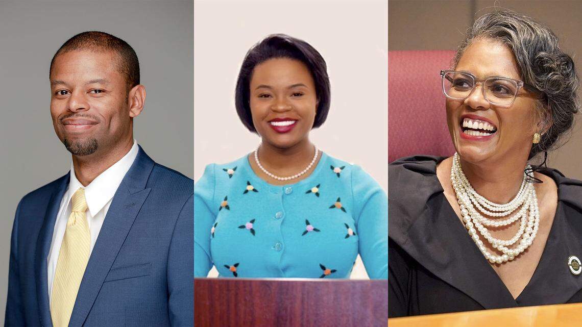Democrats Wil Russell,left, Olivia Scott, center, and Renee Johnson, right, are competing in the primary for the Charlotte City Council District 4 seat, which covers the University City area. The winner will advance to the general election in November.