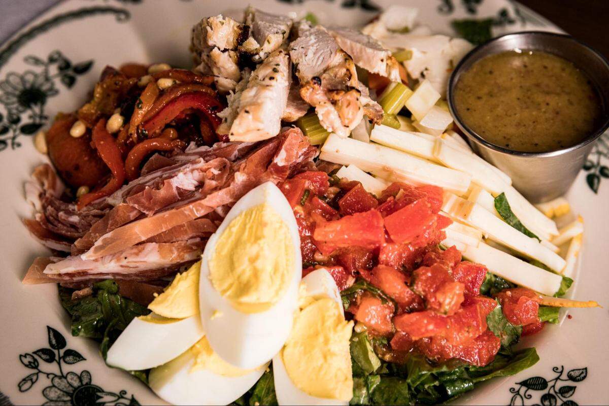 The Broiled Chicken Chef Salad is one of six salads on Little Mama’s menu.